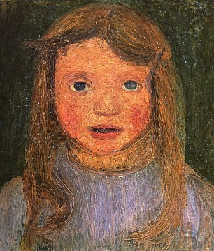 Paula Modersohn Becker Kopf eines kleinen Maedchens Wandbild